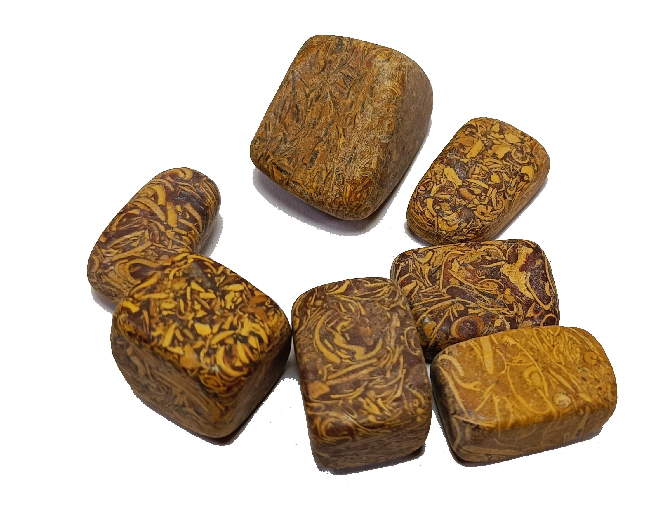 Mariam Jasper Tumble Stones for Reiki Healing and Vaastu Correction and Increase Creativity 50 Gram-image-27