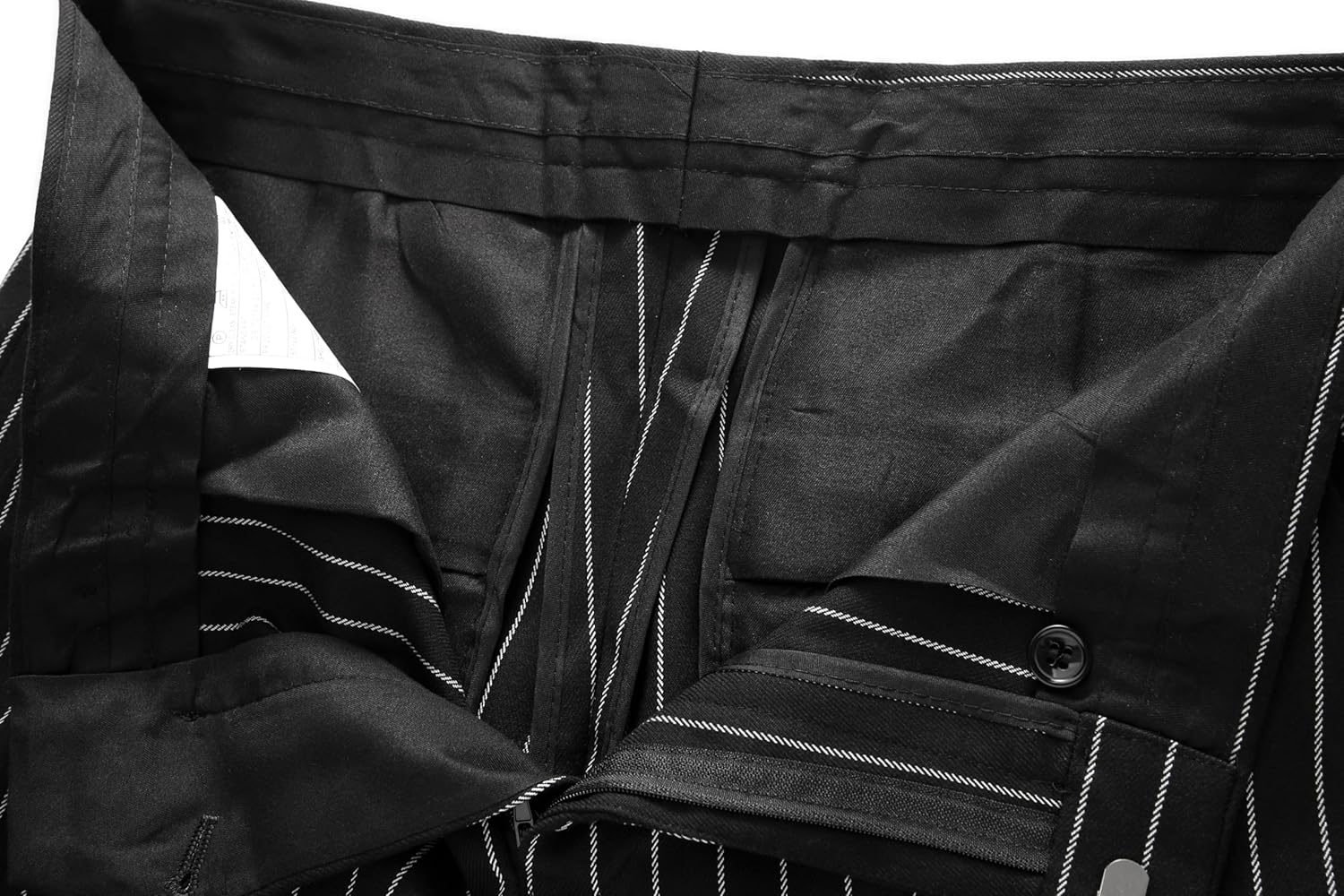 MOGU Men’s Striped Slim Fit Dress Pants – Lightweight Flat Front Pinstripe Suit Trousers, Business Casual Slacks - Image 6