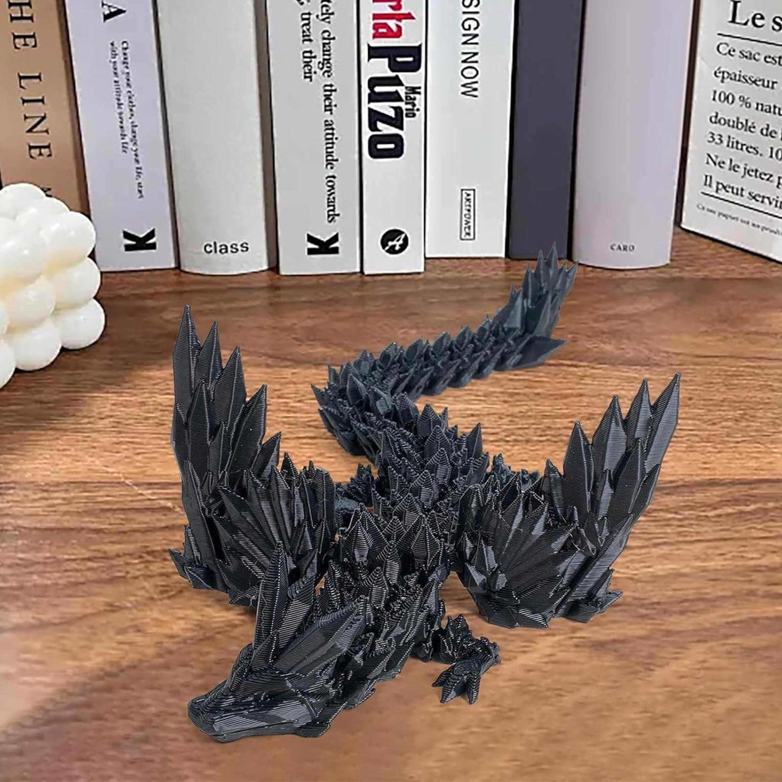 2 PCS 3D Printed Dragon, 20cm Articulated Dragon Toys with Wings, Stress Relief 3D Printed Animal - Image 4