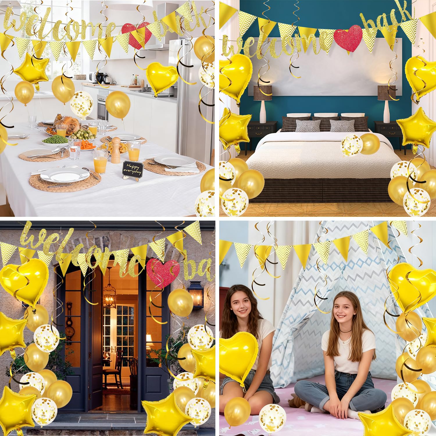 Swirl Decoraties - Welcome cartoon - 3 stuks