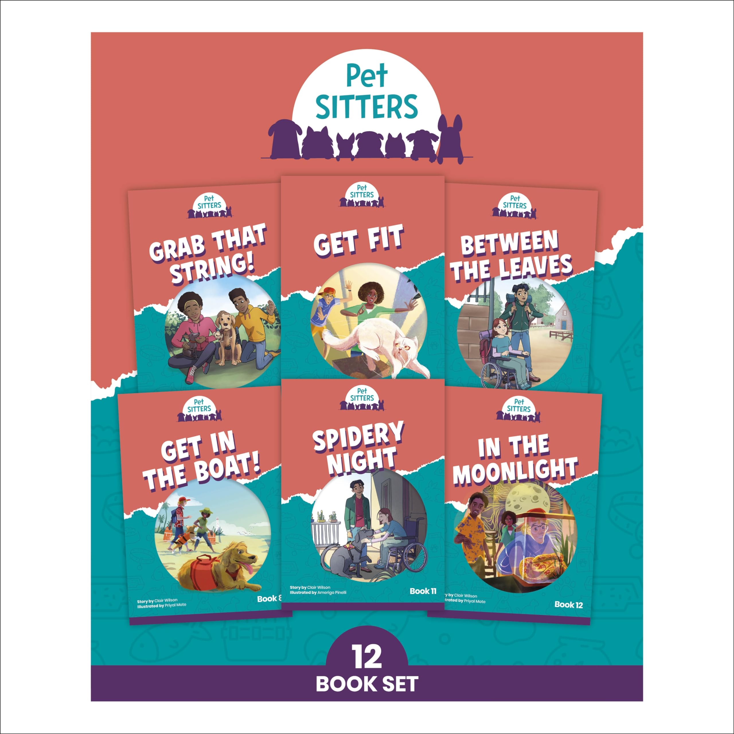 Phonic Books Pet Sitters: Adjacent consonants and consonant digraphs, and alternative spellings for vowel sounds (Phonic Books Catch-up Decodable Readers)