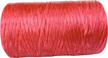 Kulay Artificial Deer Sinew Pink Waxed Flat Polyester Thread for Beading, Leather, Tie-dye Crafts and Sewing, Pink Sinue 5-Ply, 300 Yards or 900 Feet