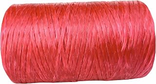 Kulay Artificial Deer Sinew Pink Waxed Flat Polyester Thread for Beading, Leather, Tie-dye Crafts and Sewing, Pink Sinue (5-Ply, 300 Yards or 900 Feet)