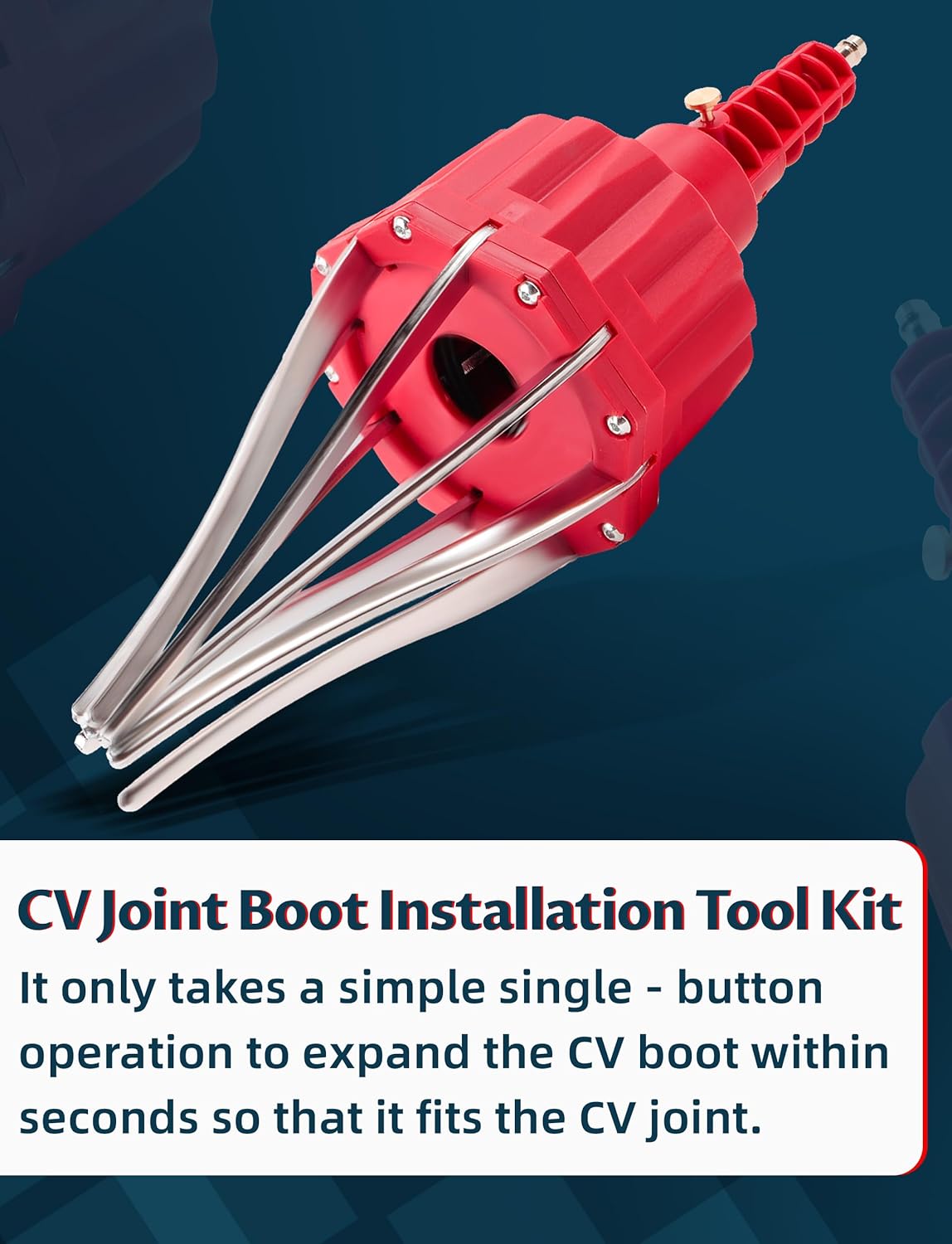 Universal Pneumatic CV Joint Boot Tool Kit - Professional Air-Powered Expander Spreader & Clamp Pliers Set for CV Axle Boot Installation/Removal, Compatible with Audi, BMW, Mercedes, VW, UTV, ATV