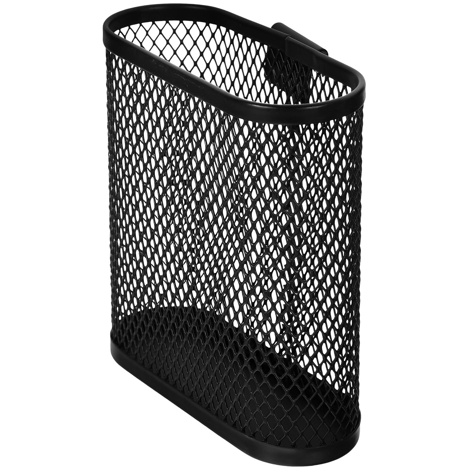 VOSAREA Storage Pen Holder Wire Makeup Brush Cup Wall Mount Pen Organizer Storage Holder cil Basket Organizer Hanging Holder Cups for + cil Metal Black