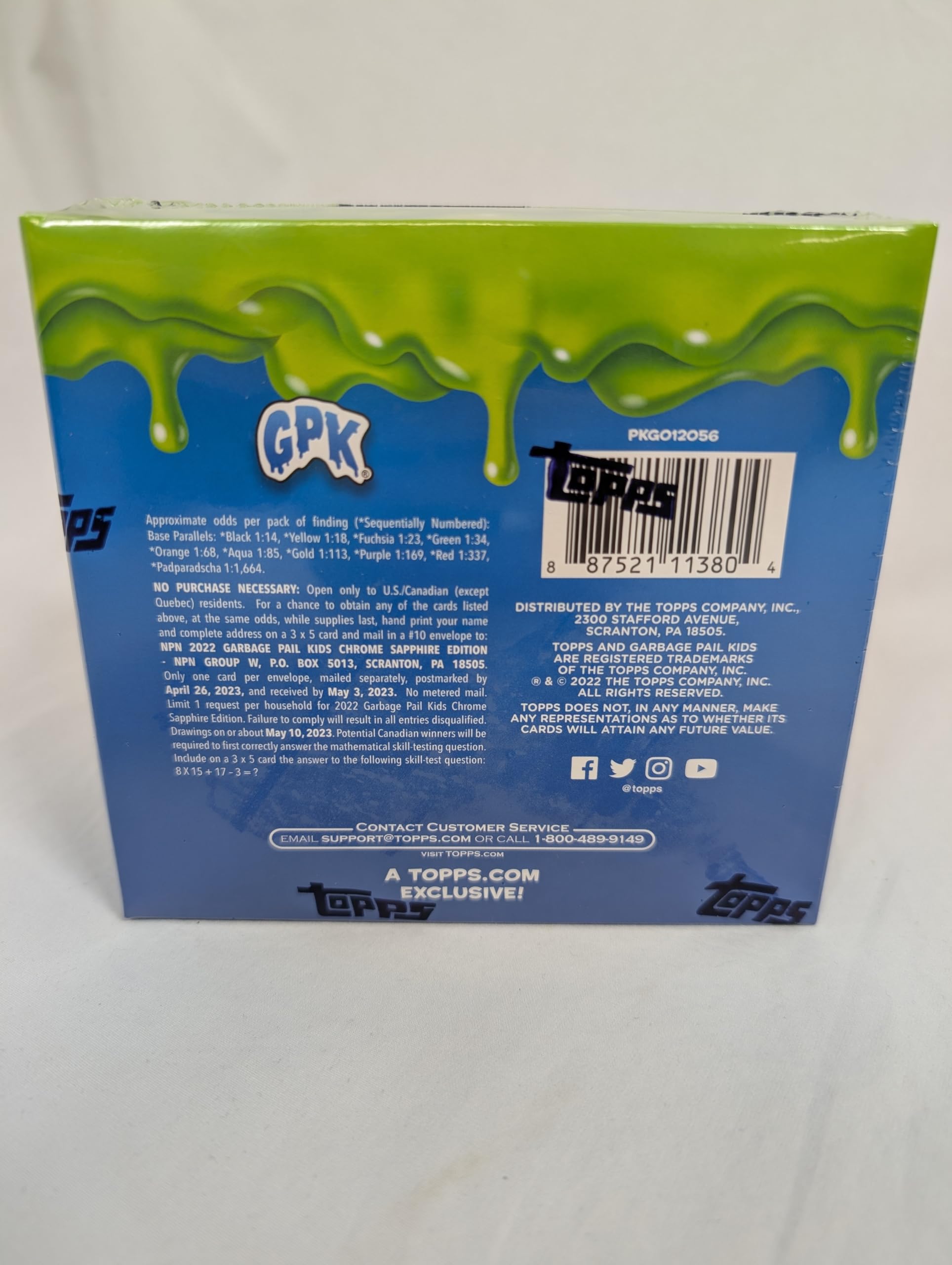 Amazon.com: 2022 Topps Garbage Pail Kids Sapphire Edition OS5
