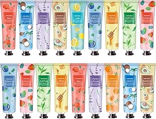 18 Pack Hand Cream for Dry Cracked Hands, Hand Cream Gift Set for Women,Grandma, Deeply Moisturizing Hand Lotion with Shea...