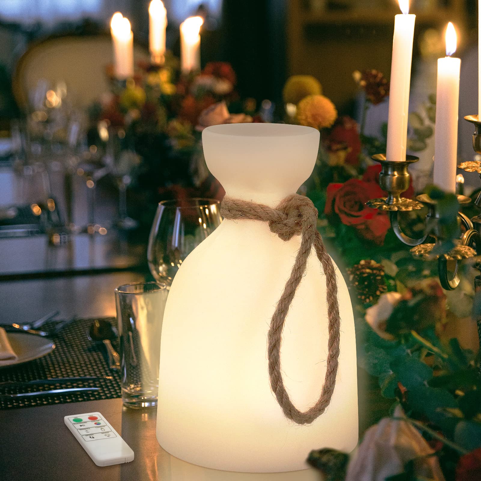 Lampe De Table Extérieure Rechargeable LED – IP44 étanche, Lumière Blanche Et RGB, Idéale Pour Jardin, Terrasse, Camping