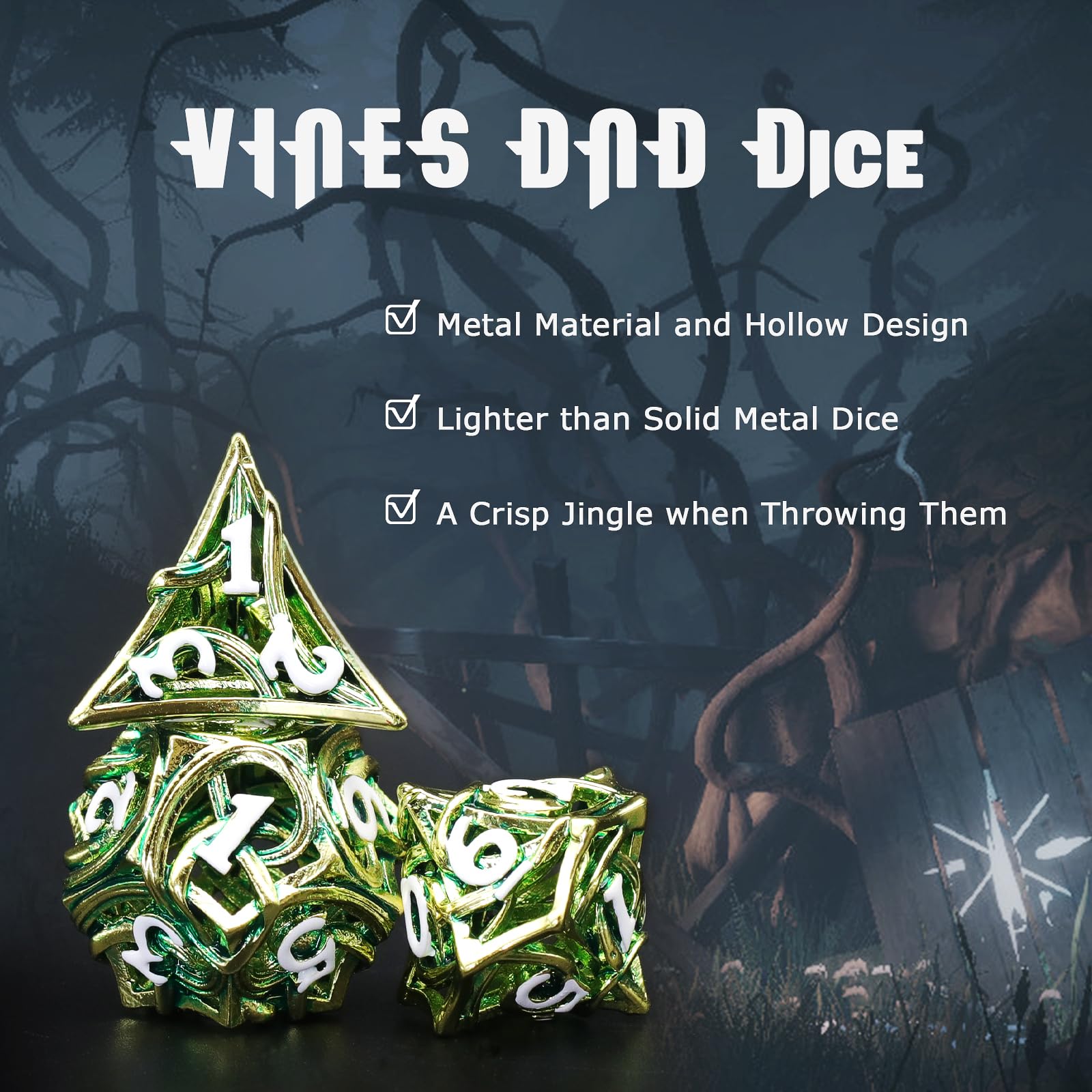 FONVGOGO Dados de rol para Dragones y Mazmorras Dados