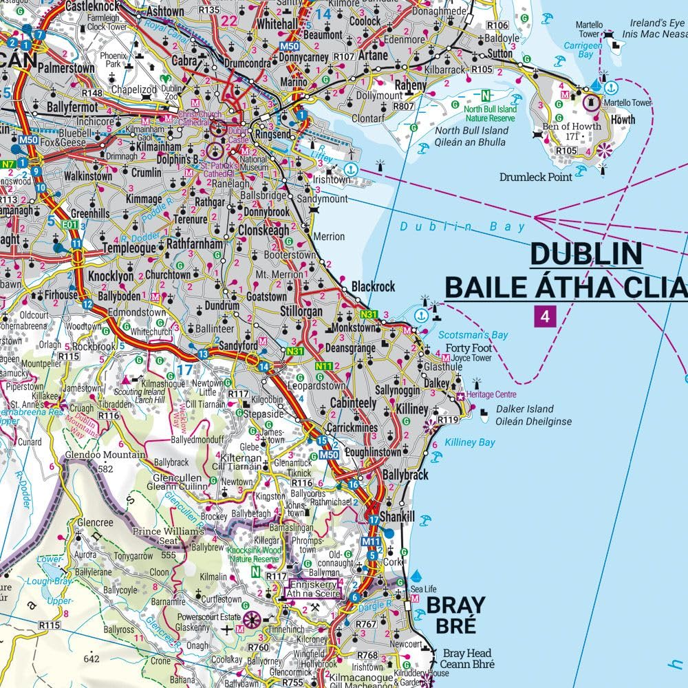 freytag & berndt Straßenkarte Irland Set 1:150.000: Straßen- und Freizeitkarte 3 Blätter in Kunststoff-Hülle, mit Infoguide und Top Tips