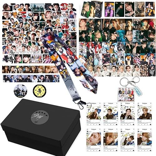 SKZ Álbum de 5 Estrellas Caja de Regalo de Mercancía Kpop Tarjetas Fotográficas Pegatinas Mercancía para Chicos y Chicas de SKZ