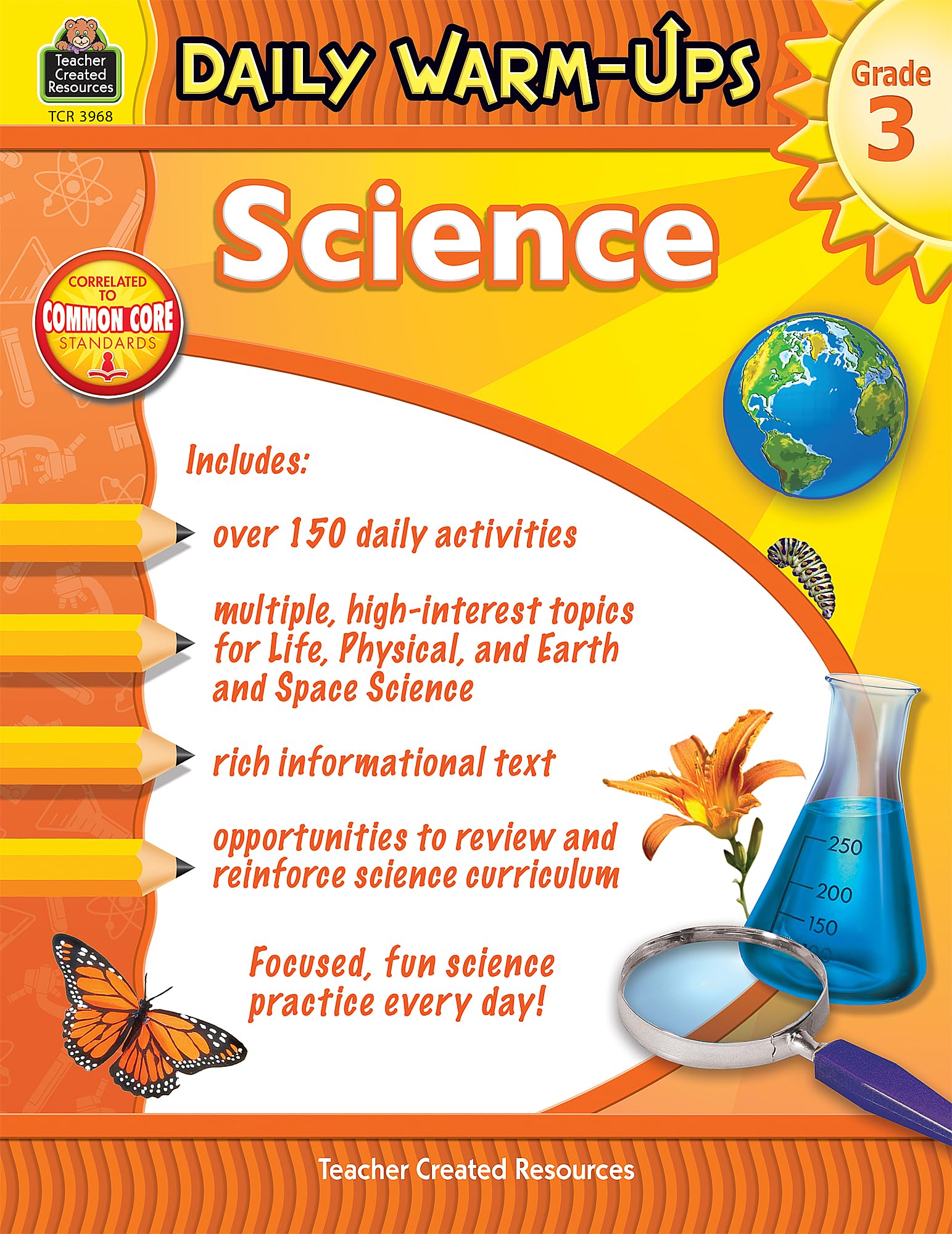 Teacher Created Resources Daily Warm-Ups Science Book, Grade 3