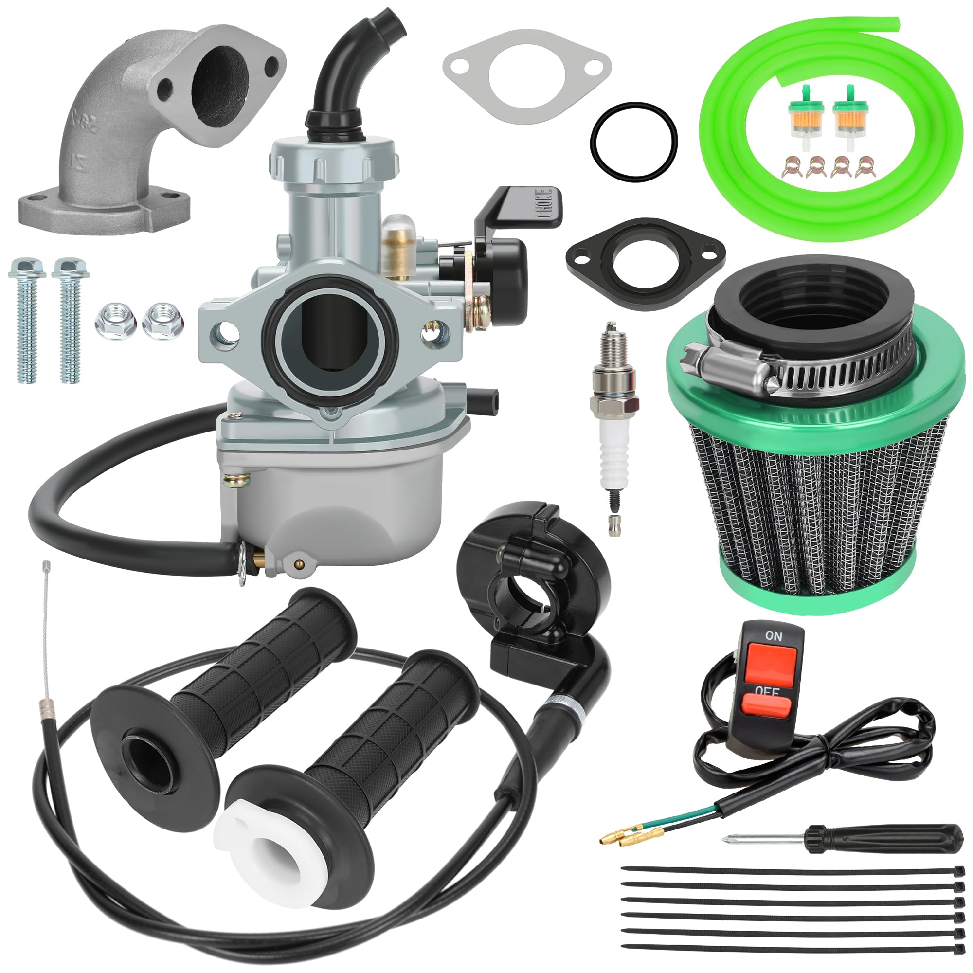 ぽこぽこたろう　ＢＵＲＮＥＲ Amazon.com: YOXUFA PZ22 22mm Carburetor Carb with 7/8 Twist