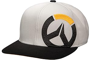 JINX Overwatch Melee Snapback Baseball Hat, Black/Gray
