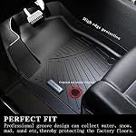 Floor Mats & Trunk mat For 2013-2019 2020 Nissan Pathfinder 2013 Infiniti JX35 2014-2020 Infiniti QX60 TPE All Weather Protection 3 Rows Car Floor Liners & Cargo Liners With Velcro Backrest
