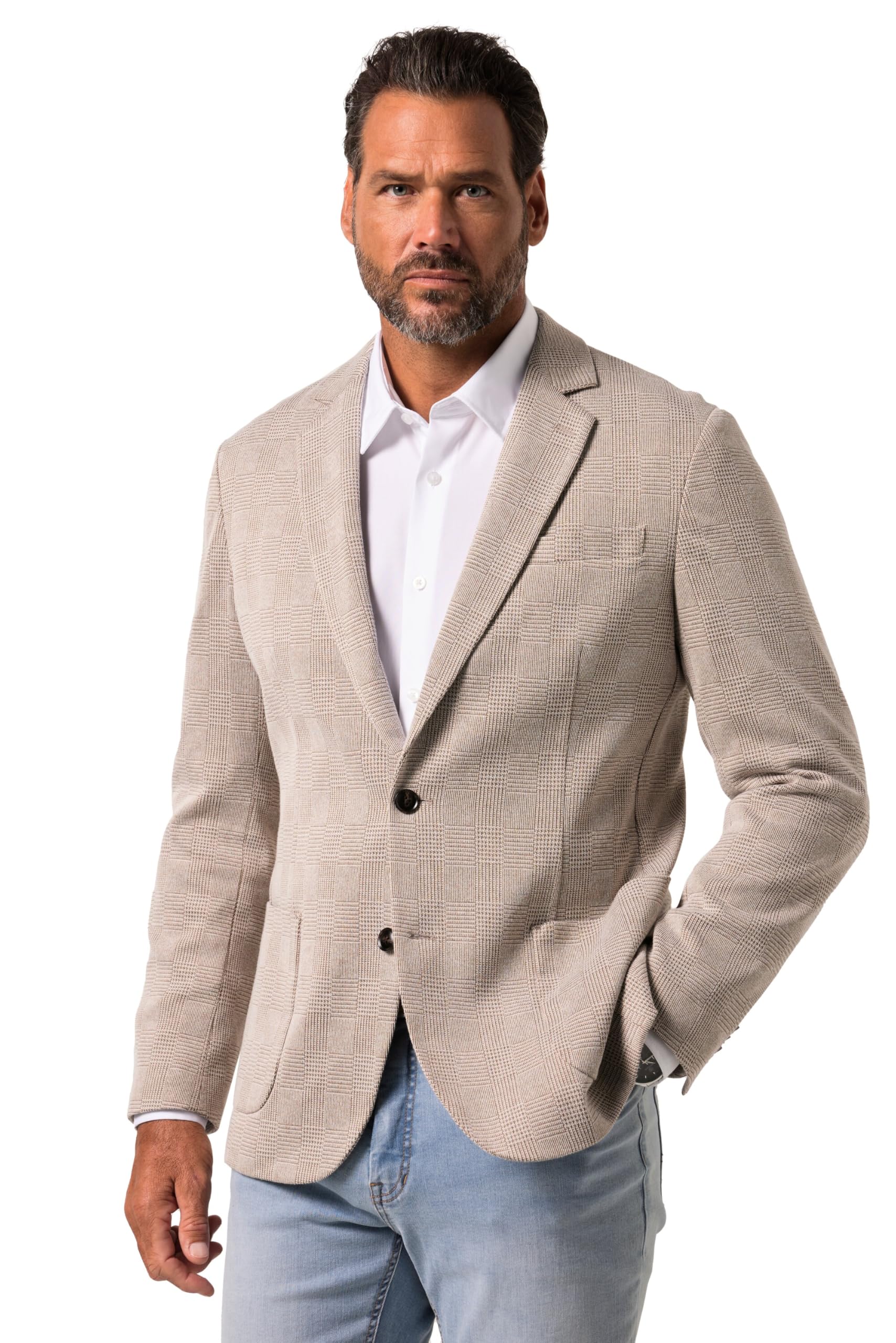 JP 1880 Herren große Größen Übergrößen Menswear L-8XL Sakko, Business, Karo 841497