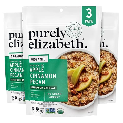 Miniatura 8 de purely elizabeth - Bolsa de avena con colágeno y vainilla, 8 onzas (paquete de 3)