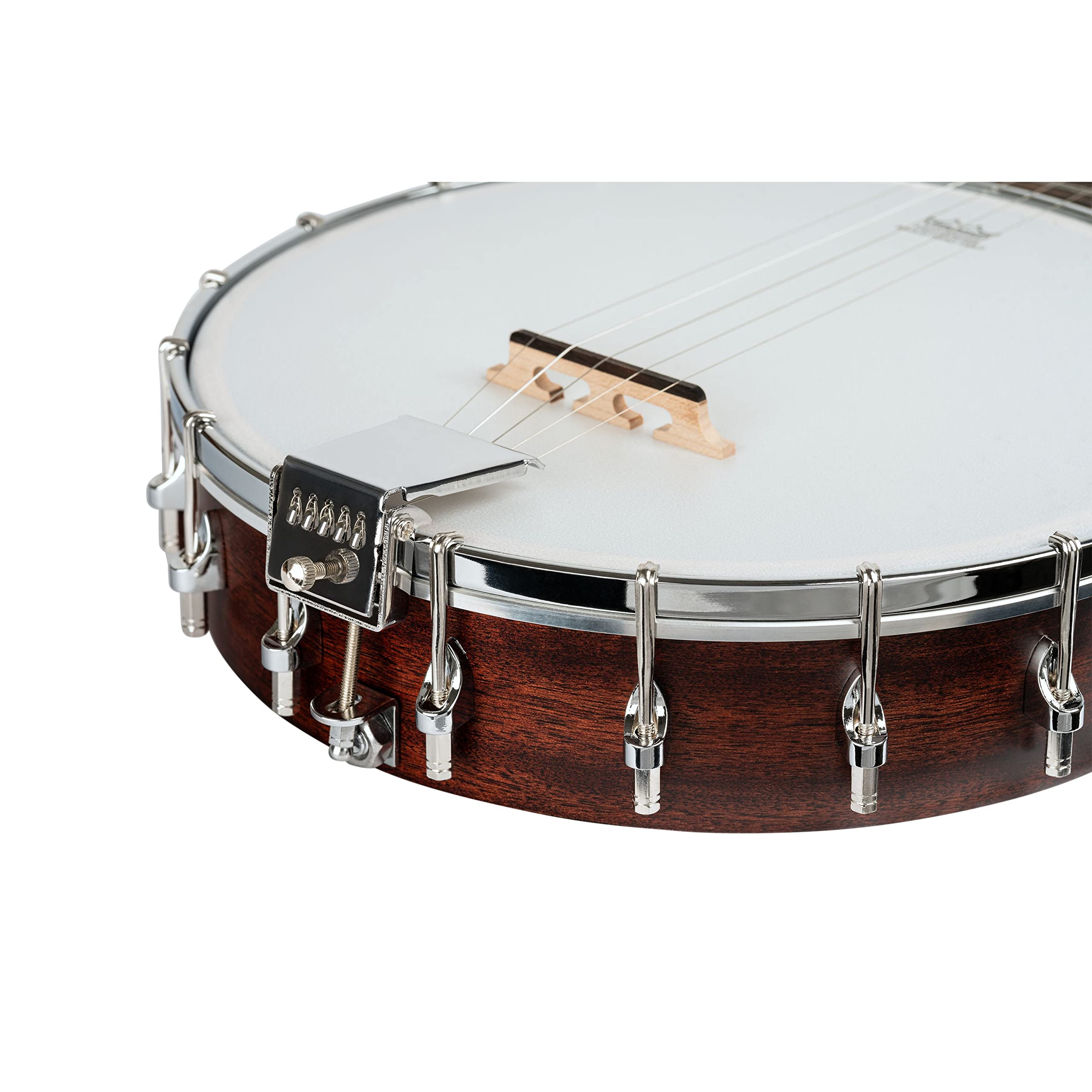 Ortega Guitars Americana Series Banjo – Open Back – 5 Saiten, Akustisch – Remofell, Mahagoni, Whiskey Burst Finish (OBJ150OP-WB)