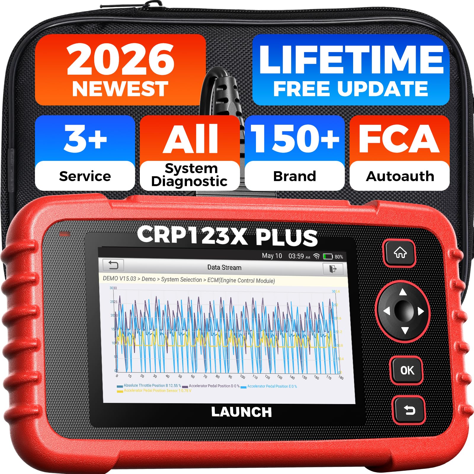 CRP123X Plus OBD2スキャナー Amazon.com: Launch CRP 123X Plus 2026 OBD2 Scanner Diagnostic Tool