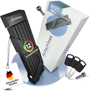 Sponsored You’re seeing this ad based on the product’s relevance to your search query.Learn more about this advertisement Windweg Bicycle Lock High Security Folding Lock Bicycle 90 cm 3 Keys with Holder sh, Lock for E-Bike, Gravel Bike & Road Bike, Extremely Safe, Security Level 10-15 Folding Locks Bike Lock