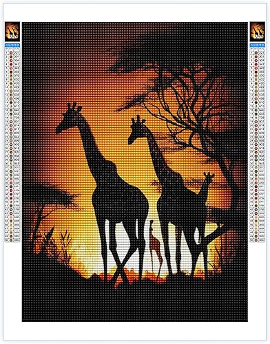 Kits de pintura de diamantes 5D para bricolaje, animales coloridos, taladro completo, kits de pintura de diamantes, arte de diamantes de animales,