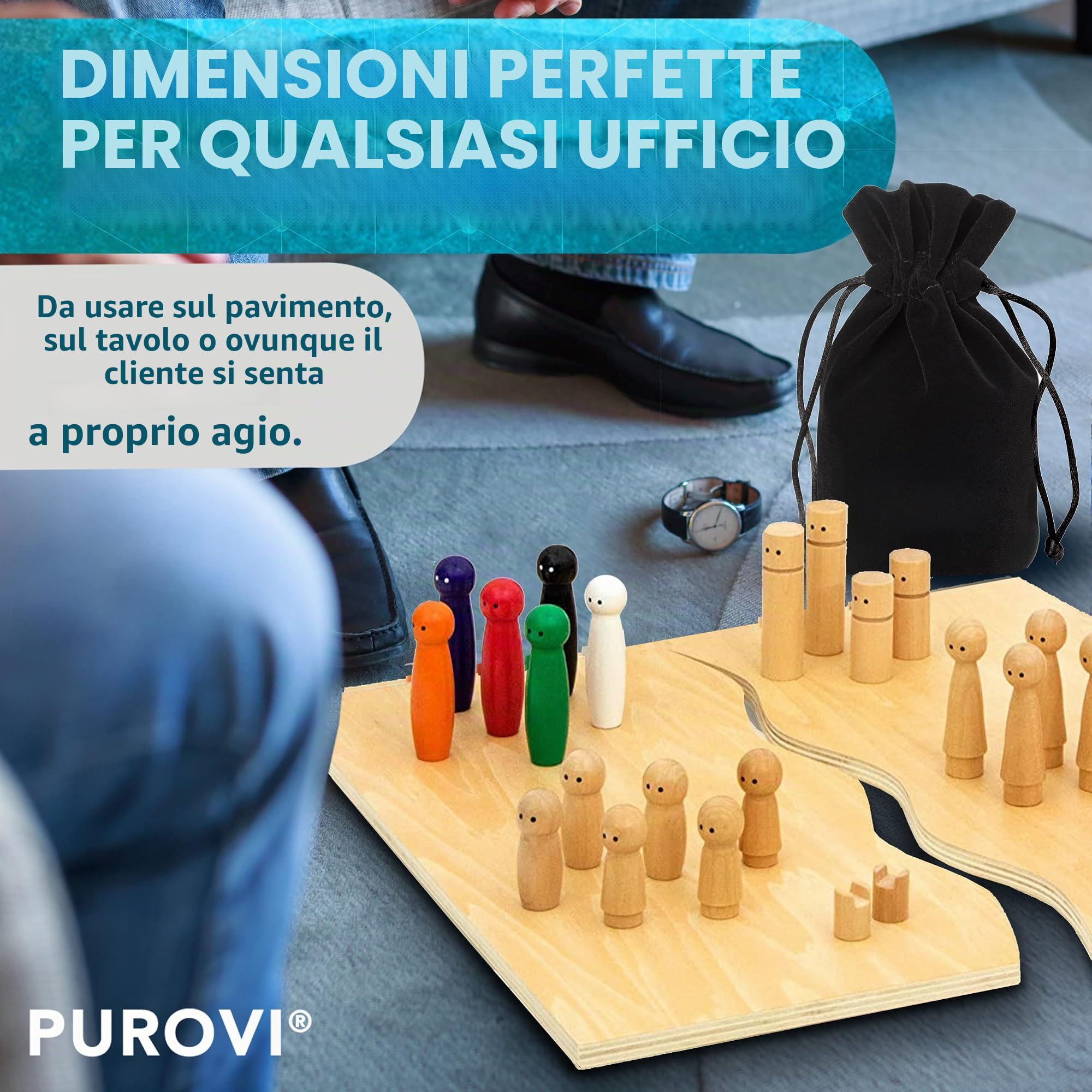 Giochi Bambini 3 Anni in su - Gioco da Tavolo Creativo ed Educativo per Bimbo e Bimba - Giocattoli in Legno Divertenti per Terapia Familiare