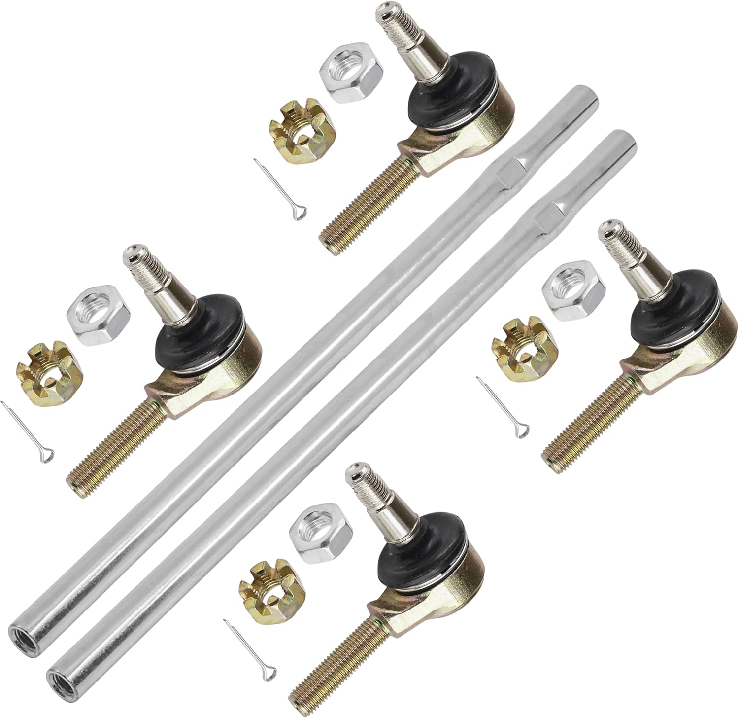 Caltric Tie Rods Compatible with Yamaha Grizzly 700 YFM700PSE 4x4 Special FI EPS 2020-2021