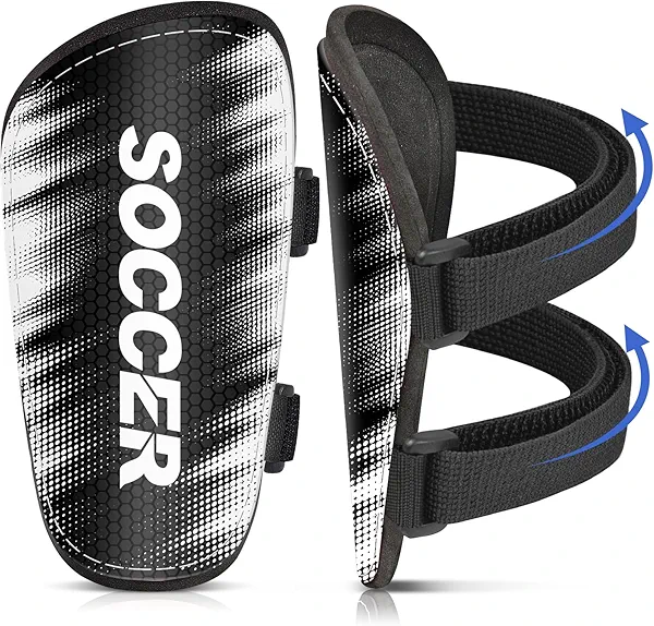Shin Guards Soccer Kids Youth, Shin Pads Shin Guard Protection Gear for 12-18 Years Old Boys Girls Teenagers for Football Games, EVA Cushion Protection Reduce Shocks and Injurie