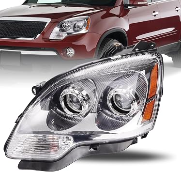 Headlight Assembly Compatible with 2007-2012 GMC Acadia Replacement Headlamp Left