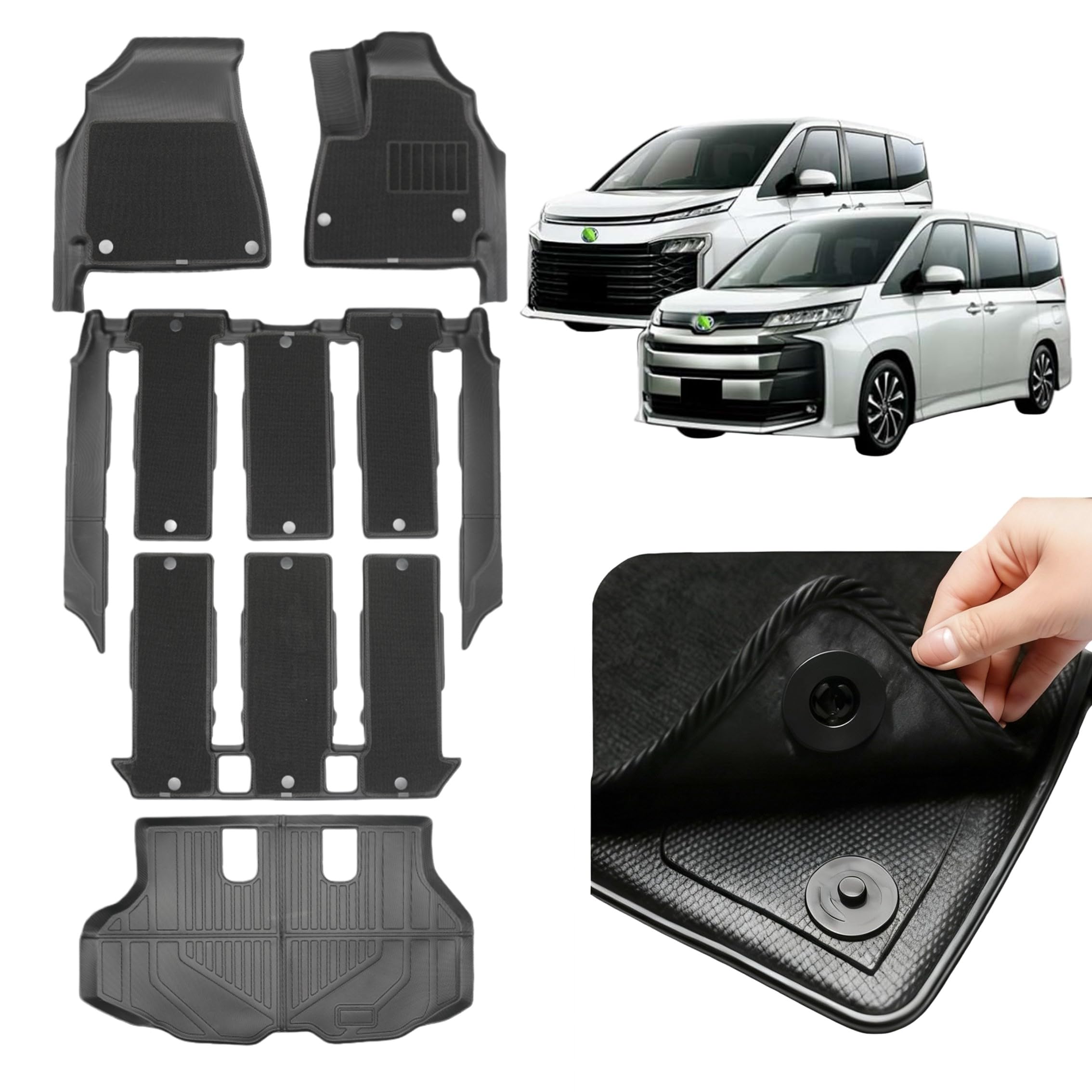 Amazon | 新型 ヴォクシー ノア VOXY NOAH 90系 7人乗り フロアマット