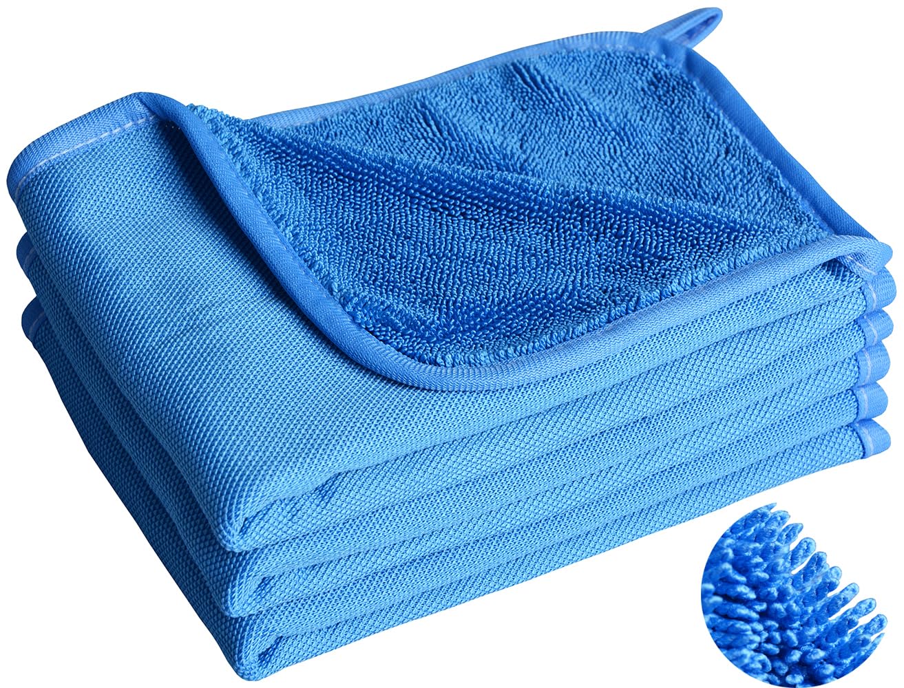 MAYOUTH Car Drying Towel Super Absorbent Microfibre Car Cleaning Cloths 600gsm Twisted loop Scratch-Free for Washing Auto Detailing Motorcycles Polishing Window Glass Lint Free 3pack, 30x40cm