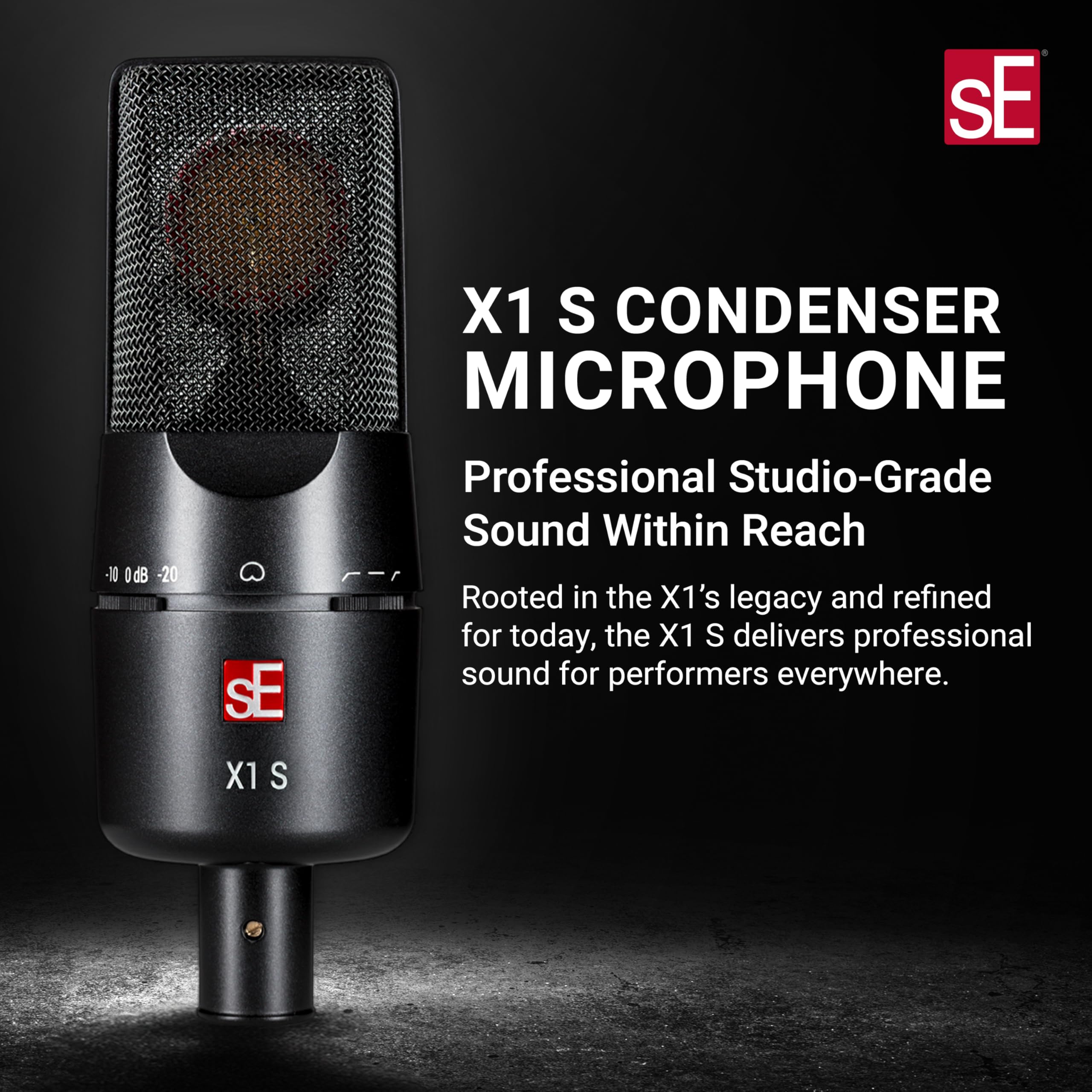 Amazon.com: SE ELECTRONICS X1 S Large Diaphragm Condenser