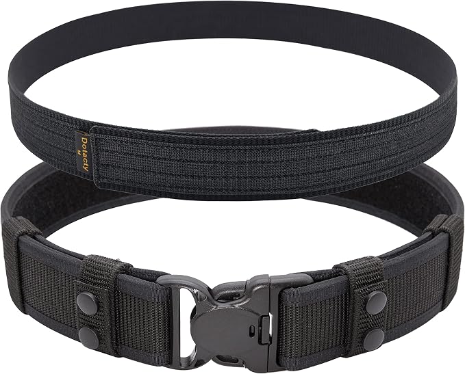Dotacty Duty Belt Kit for Law Enforcement Police Security Correctional Officer 2"/2.25" Tactical Utility Patrol Nylon Belt