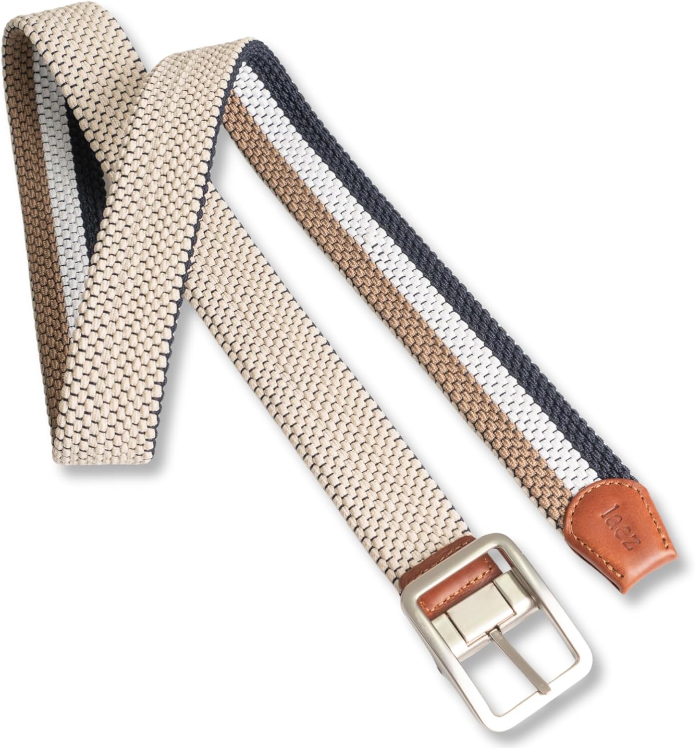 Golf Belts for Men - Reversible Braided Belt for Jeans, Pants and Slacks, Gifts for Him (Classic Combo)