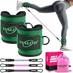 WALITO ankle resistance bands with sleeves, ankles for training, ankle straps for women, exercise bands for legs and buttocks, gluteal training equipment for kickbacks