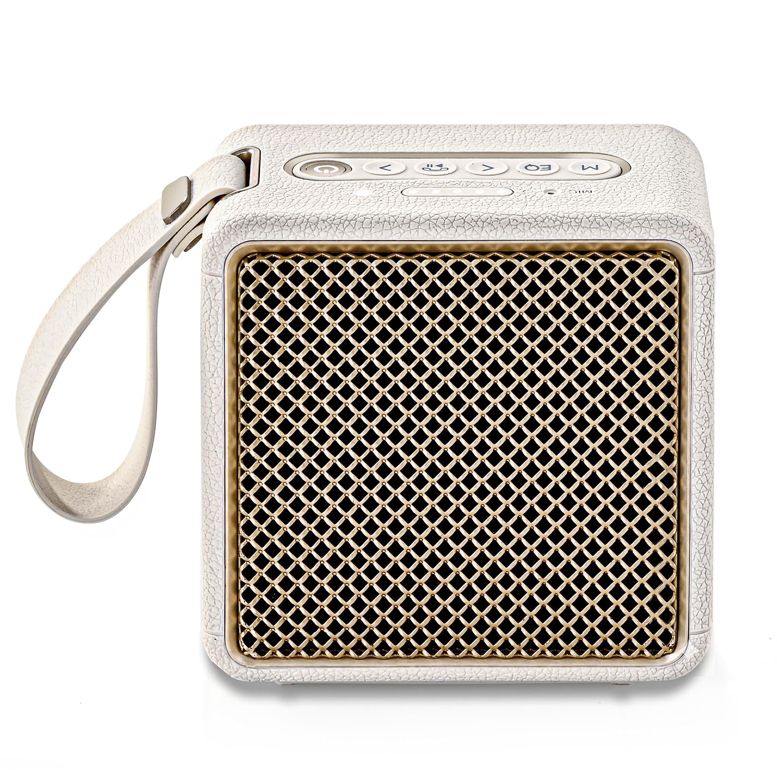 MG II Upgrade Bluetooth Lautsprecher, 24W RMS, Bluetooth 6.0, DSP-Klang, IP67 Wasser- und staubgeschützt, Lange Akkulaufzeit, RGB-Licht, TWS Stereo, 3 EQ-Modi, USB-C, AUX/TF/USB (Crème)