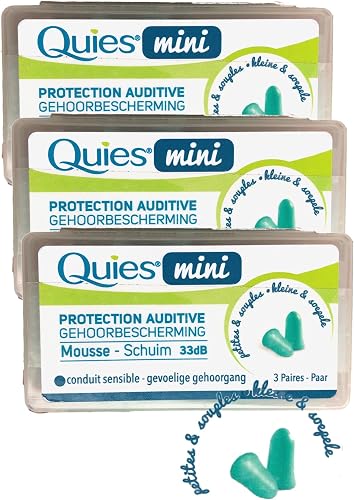 protection auditive mini mousse 3 paires Quies