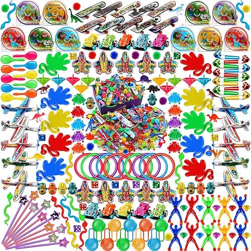 Amy&Benton 200PCS Treasure Box Toys Classroom Prizes Kids Birthday Party Favors Goodie Bag Fillers Pinata Stuffers Prize Box Items Gift Bag Fillers