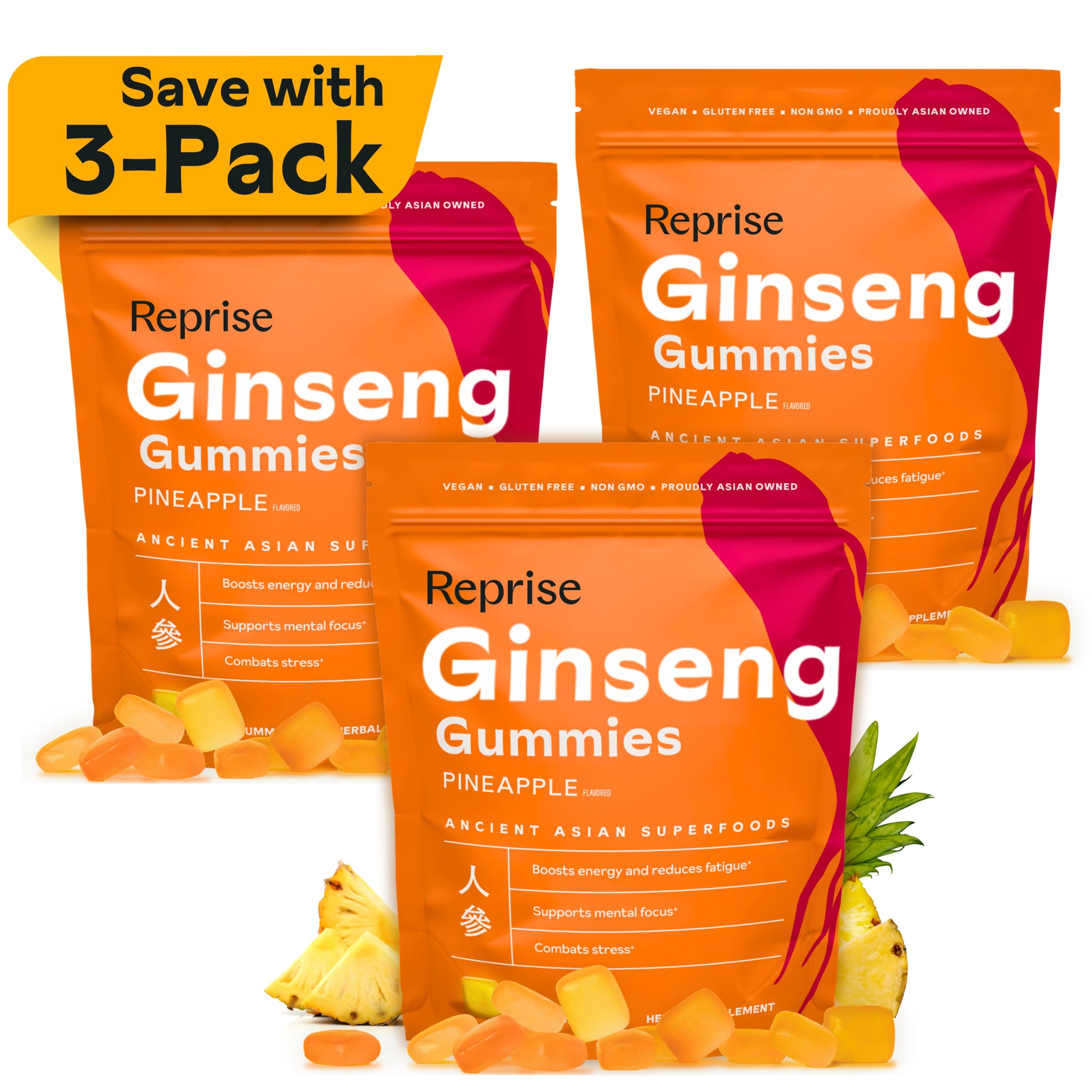 Amazon.com: Ginseng Gummies for Adults | Korean Ginseng Supplement