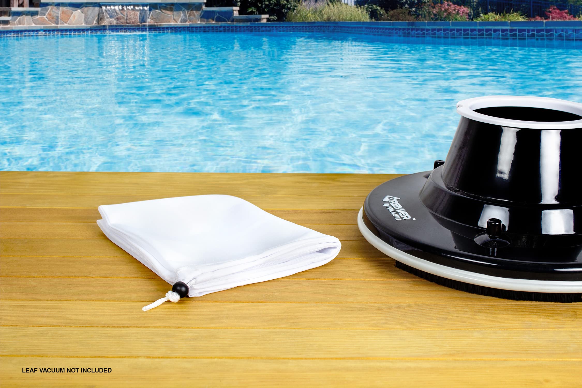 Poolmaster 28823 Deluxe Sac de Rechange pour aspirateur de Piscine à Mailles Fines Blanc