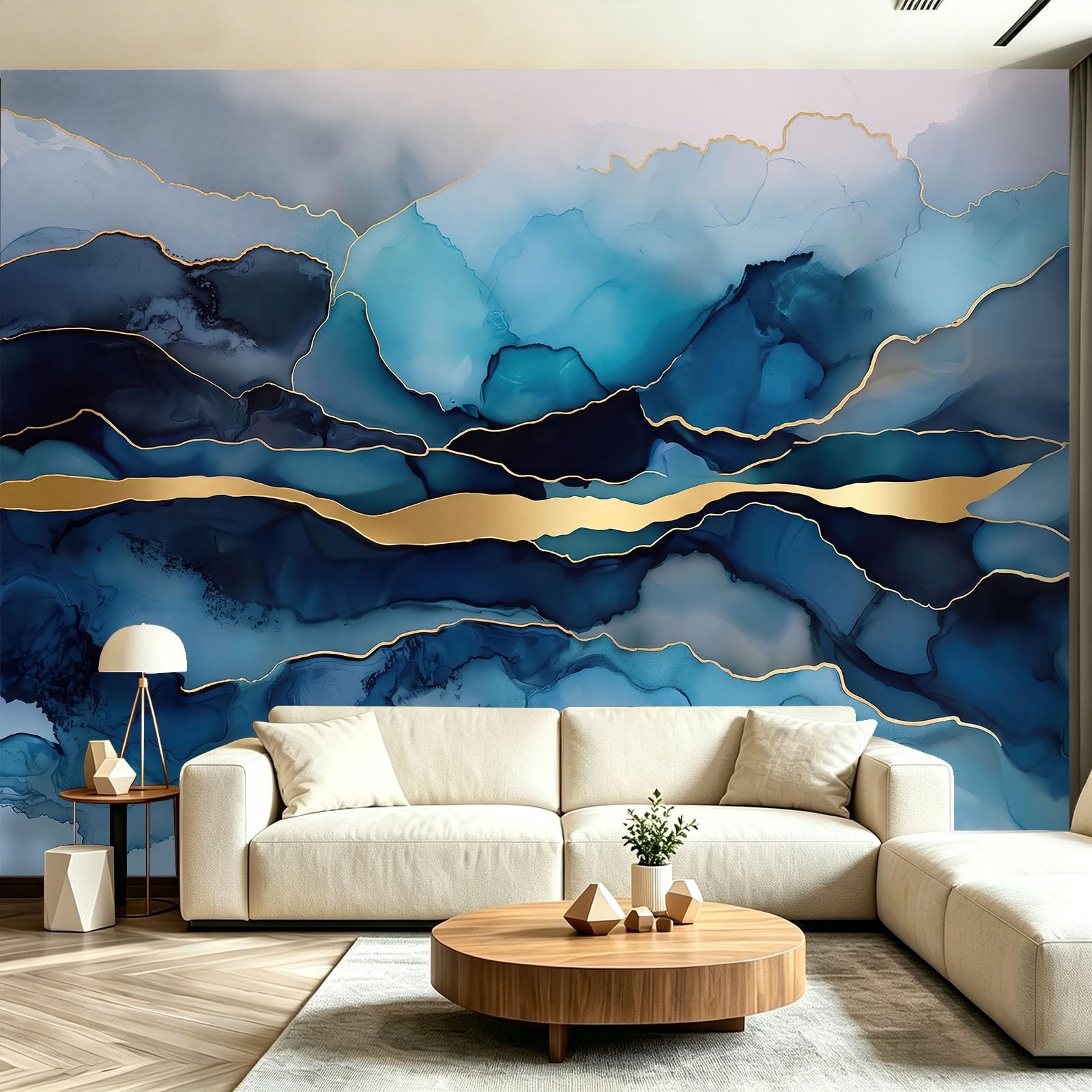 Carta da parati fotografica astratta di lusso per soggiorno, 200 x 140 cm, motivo marmo sfumato, carta da parati fotografica per camera da letto e ristorante, sfondo artistico grande in tessuto non