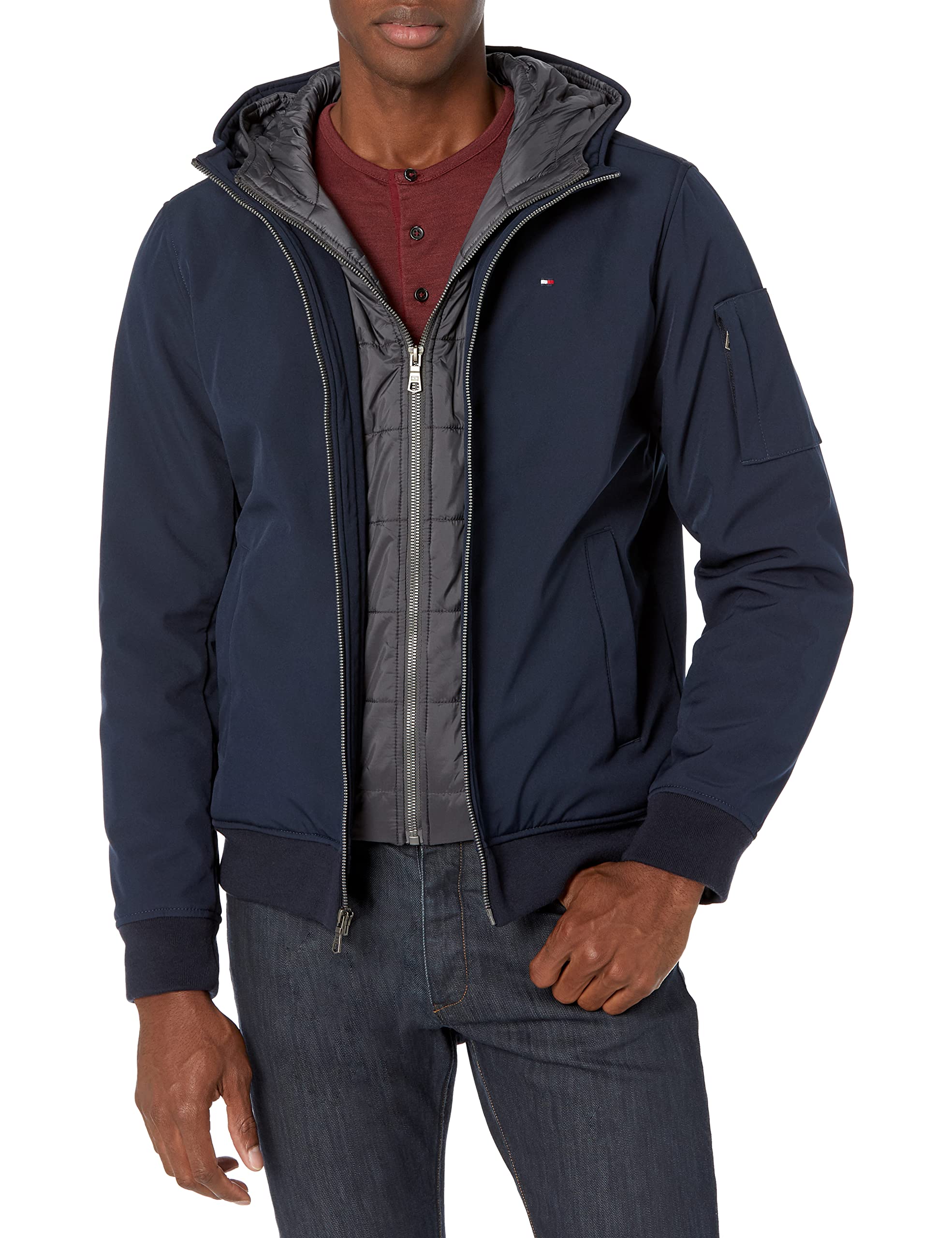 Soft Shell Active Filled Bomber Jacket 