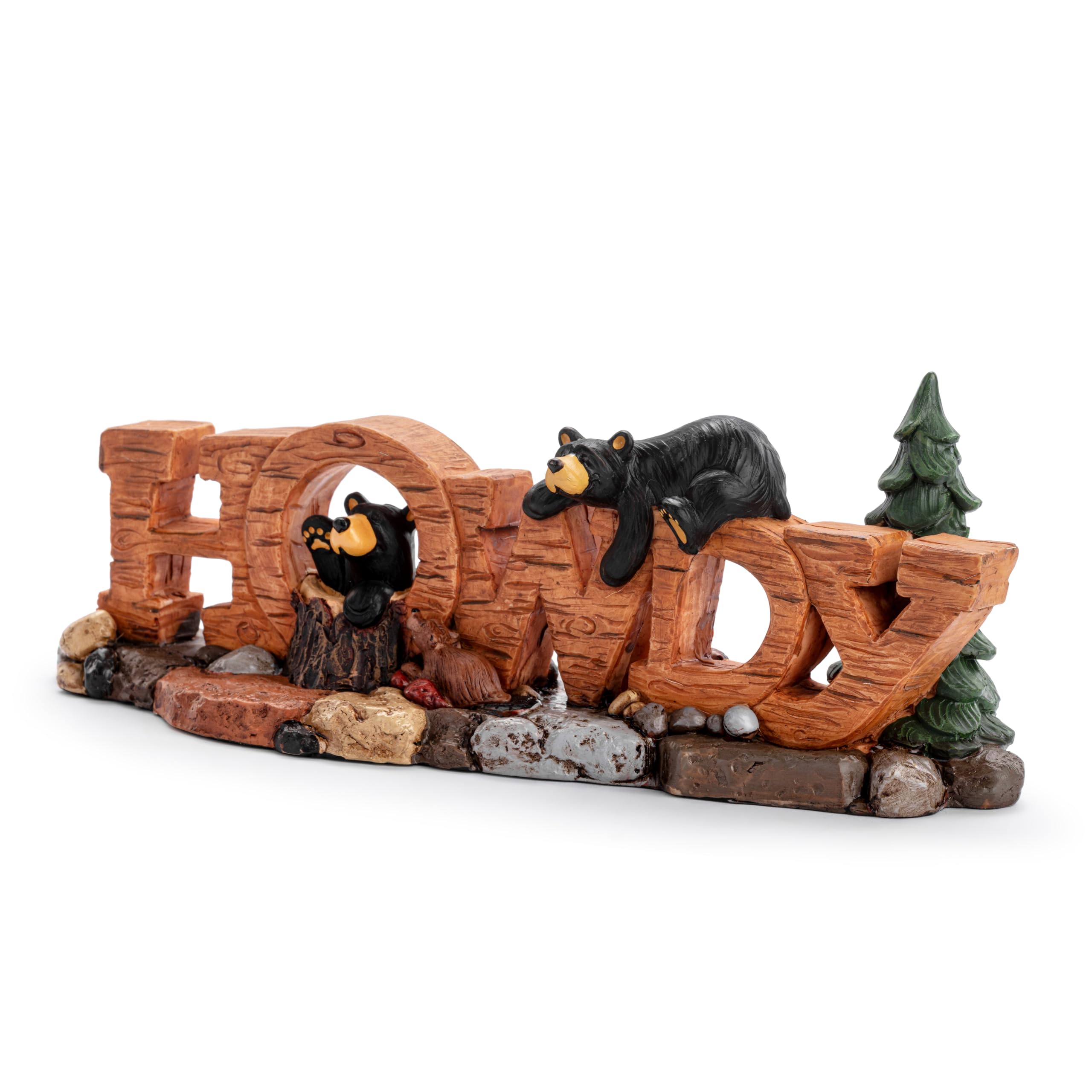 Amazon.com: DEMDACO Bearfoots by Jeff Fleming Rustic Black Bear