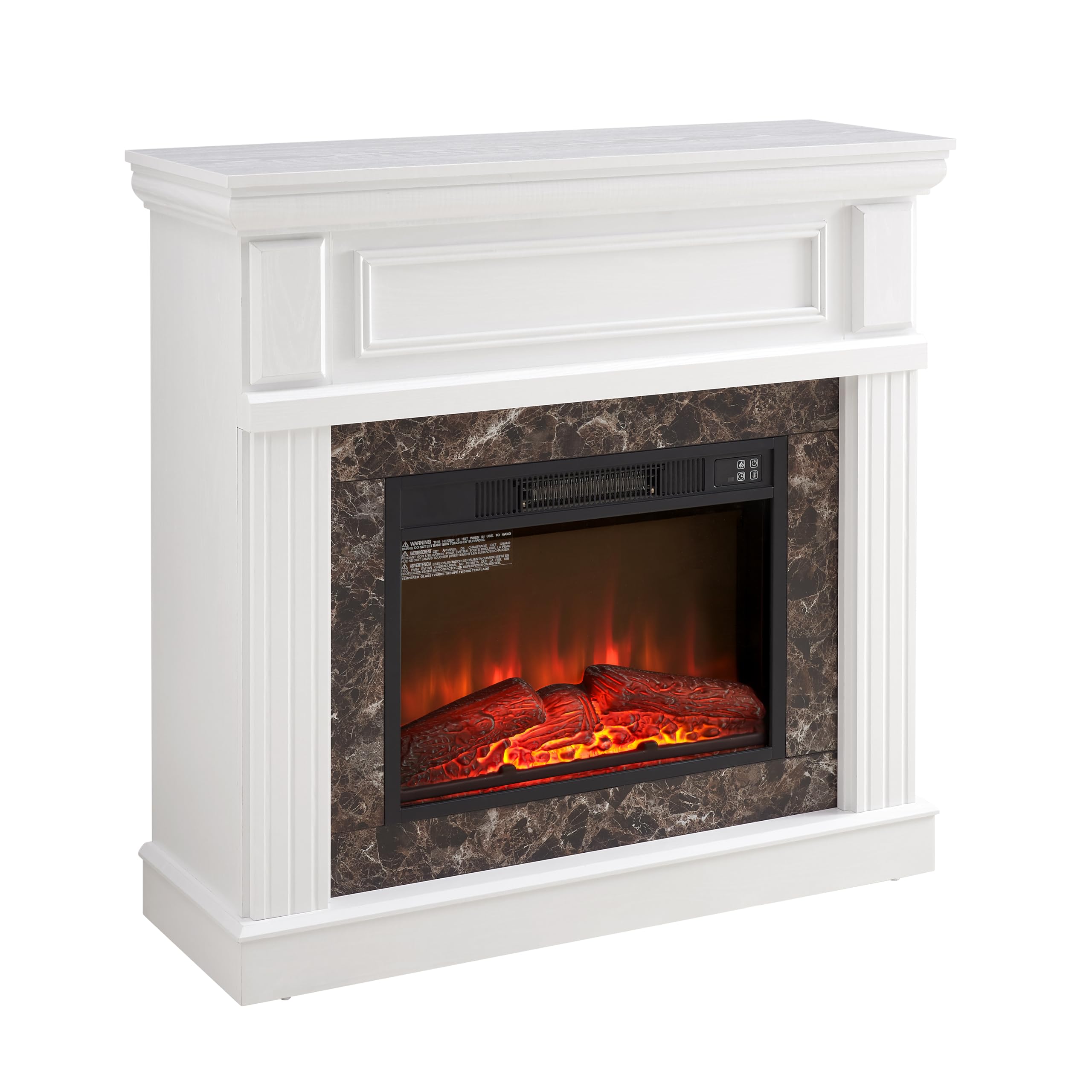 Electric Fireplace with Mantel, 41