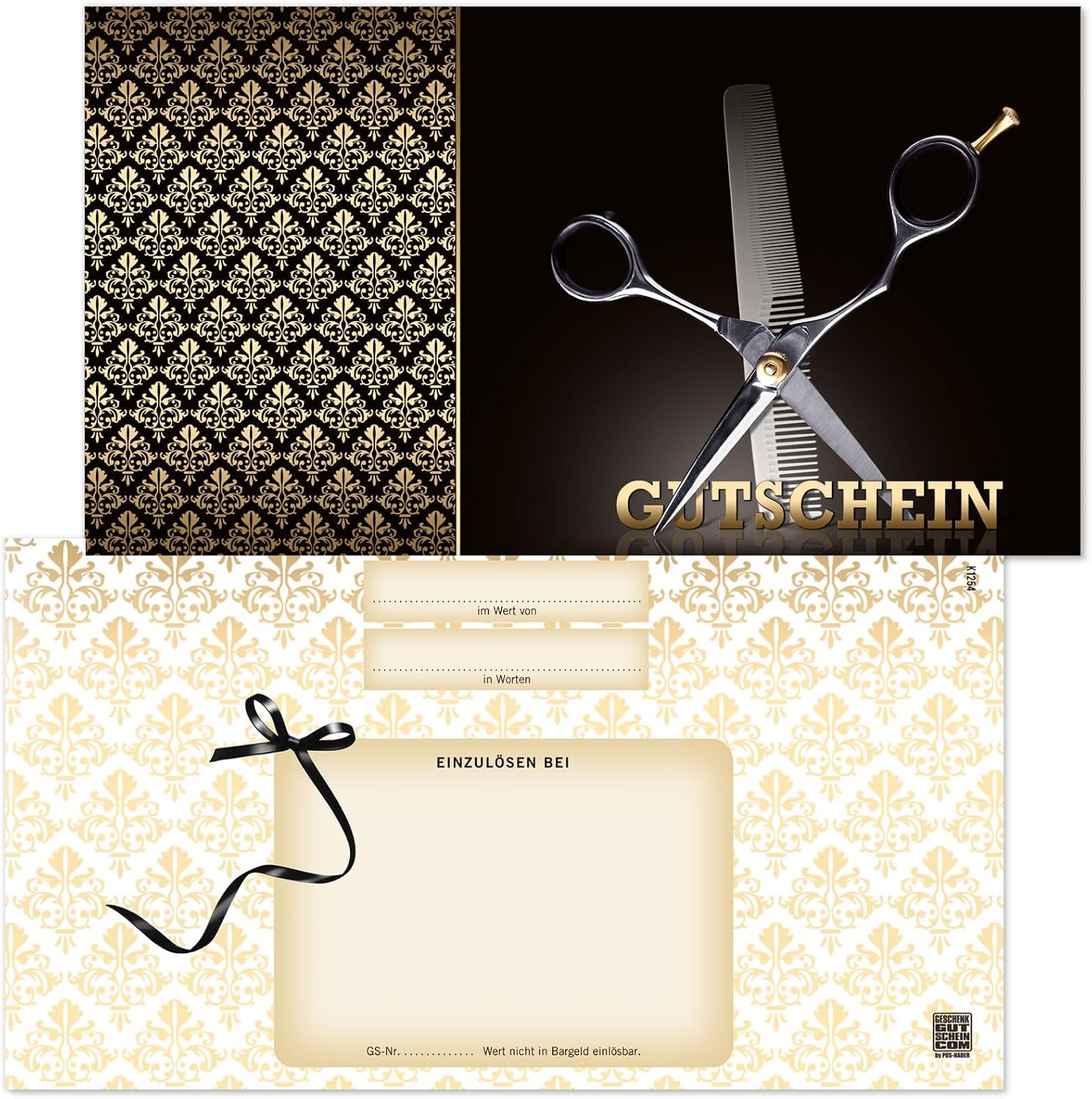 Gift Voucher   25 Gift Vouchers for Hairdressers Hairdressers Hair Studio Hairdressing Salon   Voucher Form Blank K1254-0-25