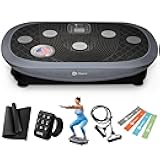 Vibration Plate Machines – Full Body Workout, Recovery & Lymphatic Drainage with 4D Motion, Silent Operation, Joint Support, & Triple Motor Technology for Circulation, Fat Burn & Toning