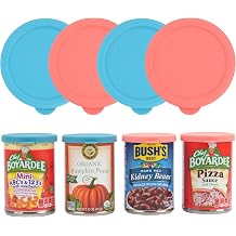 4 Packs 3.0-inch Silicone Can Lids Can Covers | Fit 3.0-inch/7.6cm Cans | Airtight and Durable Lids for Canned Food | | Reusable Food Saver Lid Can Top | Dishwasher SafeCan NOT Included