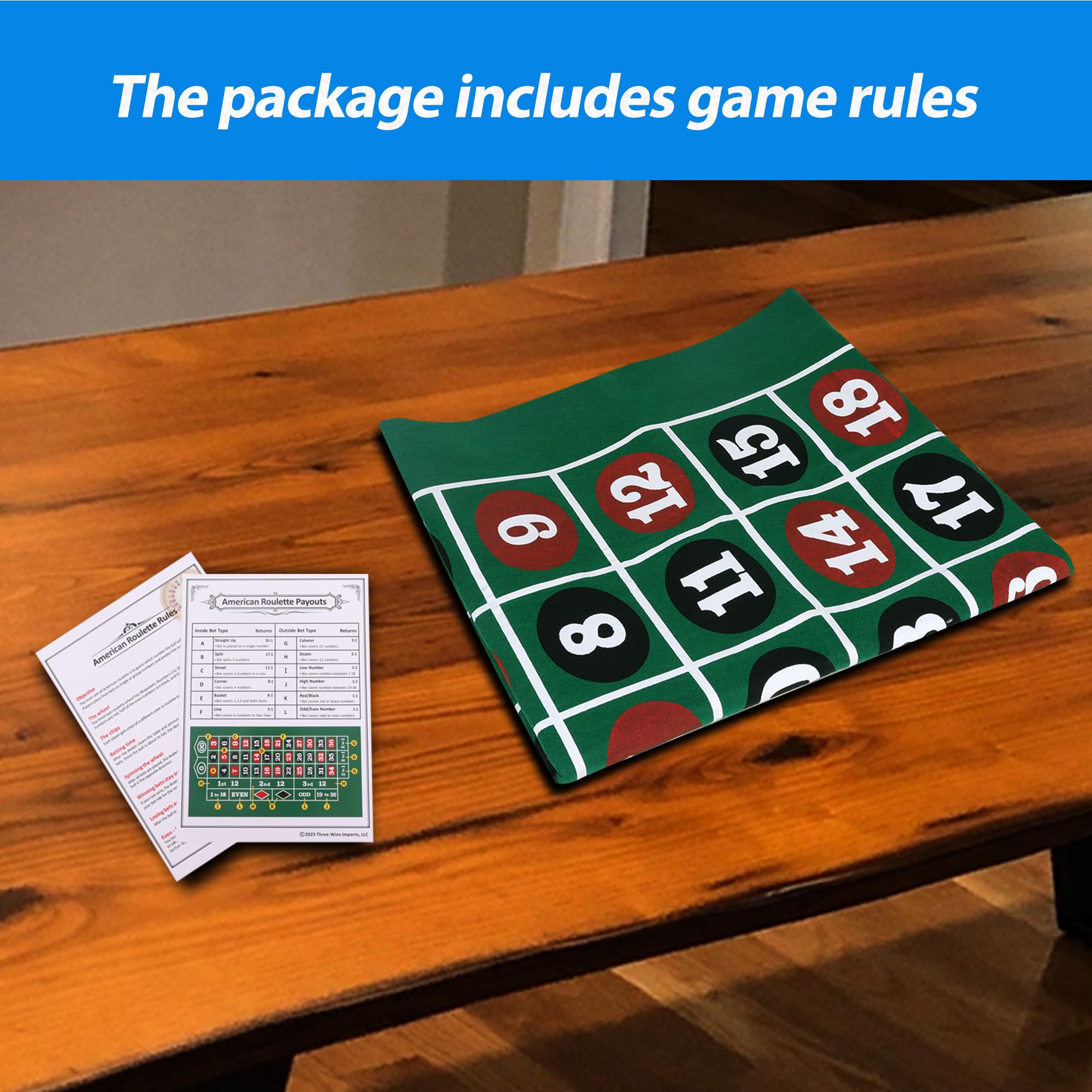 Double-Sided Casino Tabletop Mat - 60x90cm Felt Mat With Blackjack & Roulette Layouts, Portable Game Mat
