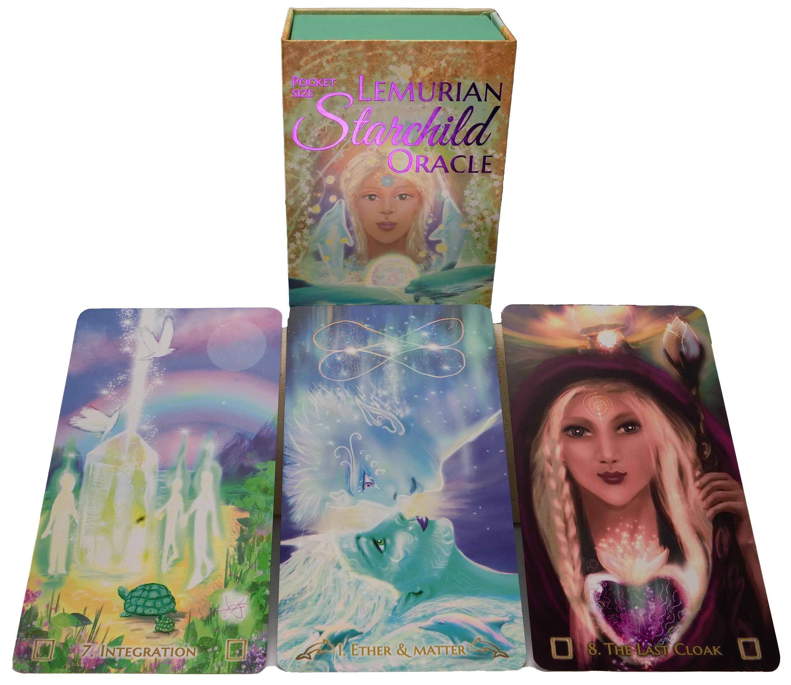Oracolo Lemurian Starchild (Nuova edizione) - 88 carte, sacchetto con marchio, bordi dorati, senza libro - Il modo più rapido per cercare il significato delle carte