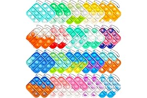 40Pcs PopIts Keychain: Fidget Toys for Boundless Fun